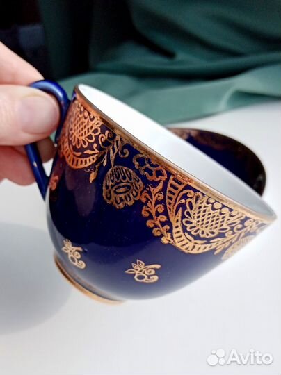 Новая чайная пара лфз кобальт