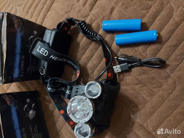 Налобный фонарь аккумуляторный