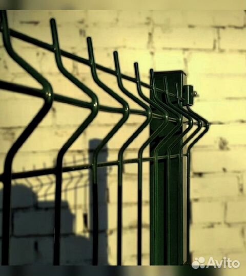 Сетка для забора 3d