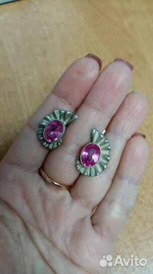 Серьги серебро 925 проба