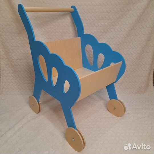 Детская деревянная тележка, коляска для продуктов