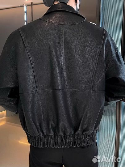 Кожаный бомбер opium Rick Owens Balenciaga type