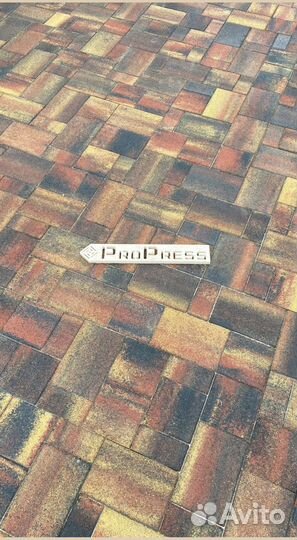 Тротуарная плитка вибропрессованная от 120 м2