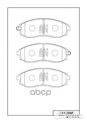 Колодки тормозные H1,starex '96- F 0986424670 D