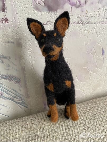 Собачка валяная из шерсти