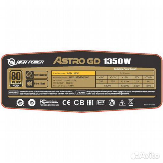 Блок питания high power astro GD-II 1350W