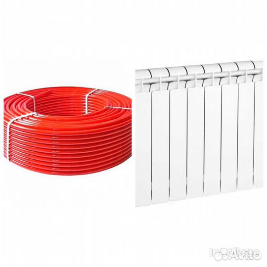 Радиаторы отопления, труба теплый пол