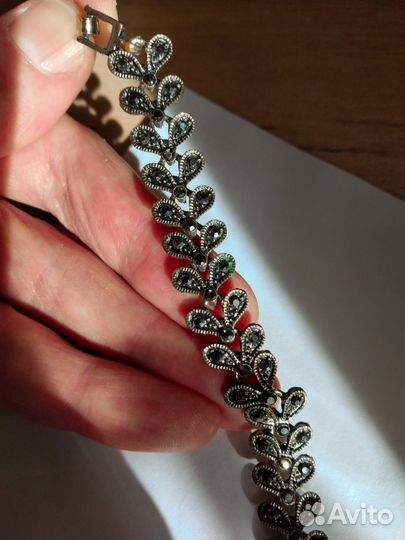 Набор серьги и колье на руку Абхазия