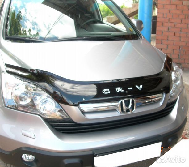 Дефлектор капота Honda CR-V 2007-2009 длинная