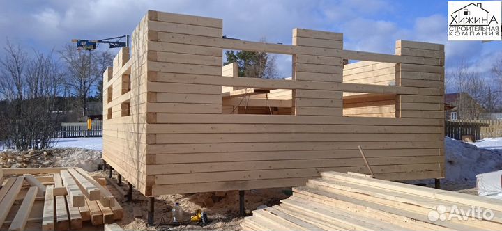 Дома срубы 6х8 1эт. строительство отделка
