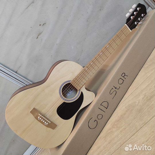 Гитара новая акустическая с широким грифом
