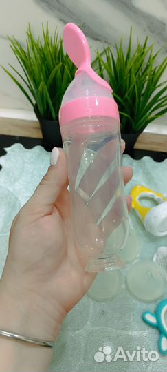 Бутылочки для кормление,поильник,ниблер,ложка бу
