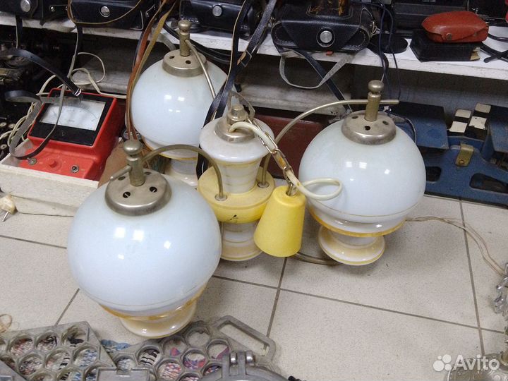 Освет. приборы СССР, люстры, лампы, керосинки