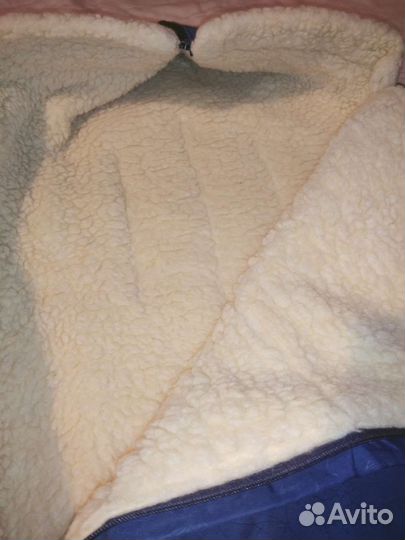 Конверт зимний из овечьей шерсти