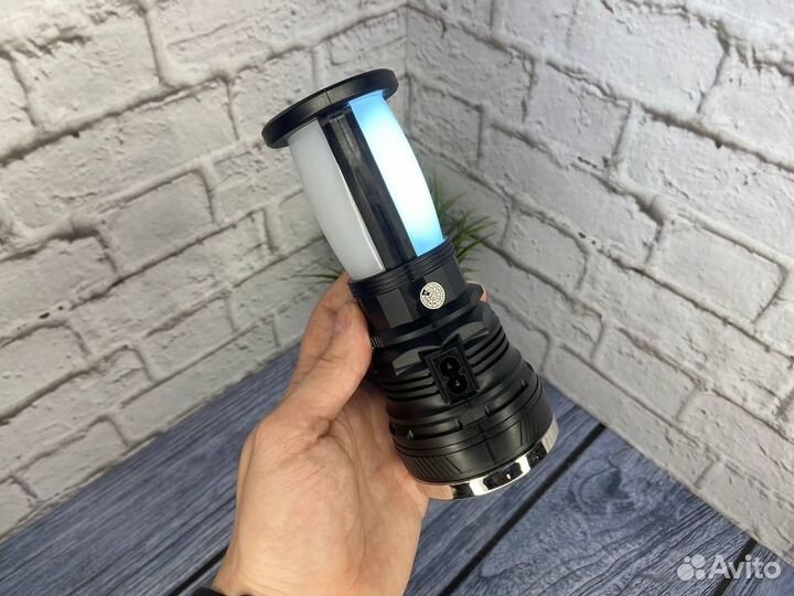 Фонарь ручной туристический / 3 режима +Повербанк