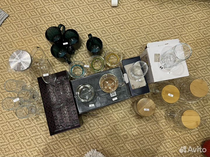 Посуда бокалы фужеры чайник стаканы