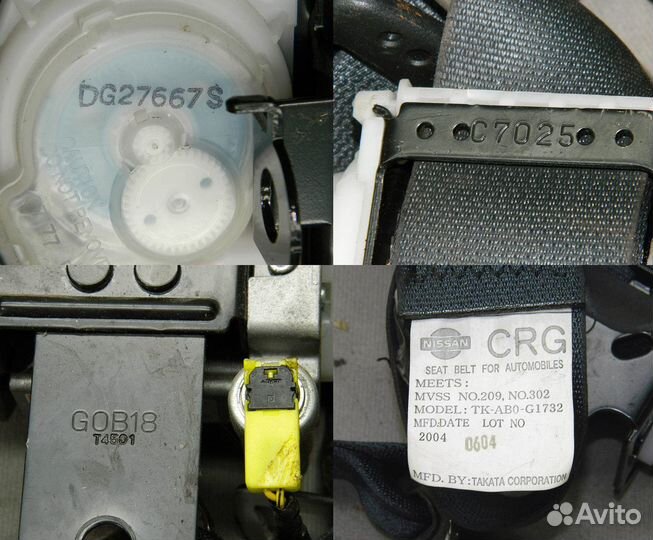 Ремень безопасности Nissan Murano Z50