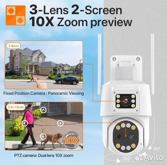 Уличная камера от симки 4g 4k на 128 гб