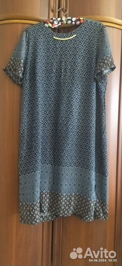 Платья летние и кардиган р. 50-52 лён, хлопок