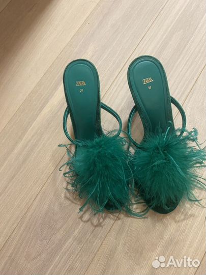 Туфли женские на каблуке 39 размер зеленые