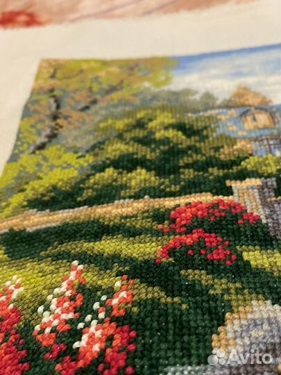 Картина готовая вышивка пейзаж