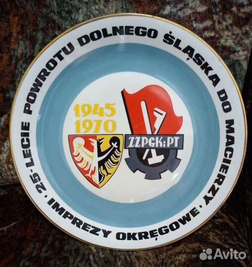 Коллекционная настенная фарфоровый тарелка, СССР