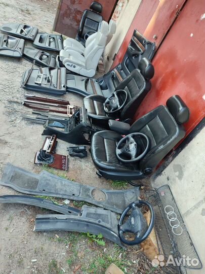 Карты audi a4 b5,кожа, дерево