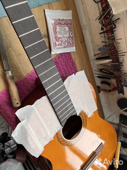 Ремонт замена шлифовка ладов накладки. Опыт