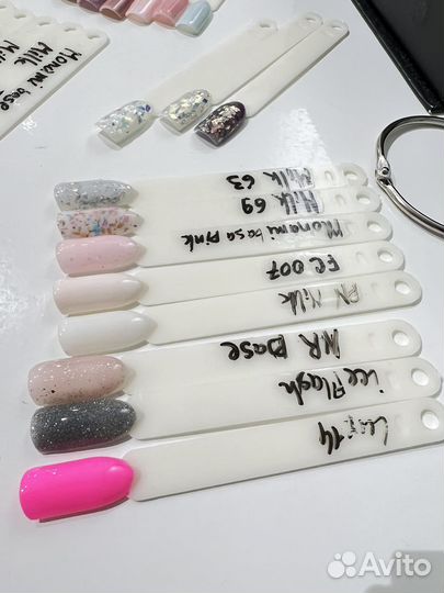 Наклейки, гель лак, рамки, масло, кисти