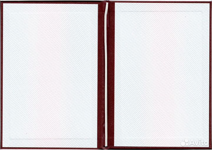 Обложка диплома о высшем образовании, бордовая