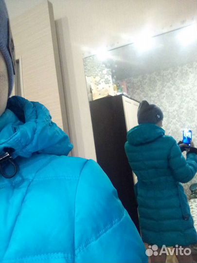 Пуховик под спорт, почти новый