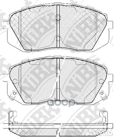Колодки тормозные дисковые KIA sportage 2.0 200
