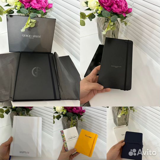 Блокноты Armani Gucci Dior chanel Lacoste