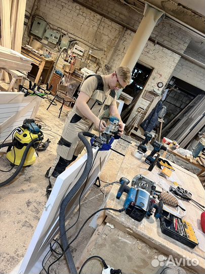 Установка дверей, мдф плинтуса