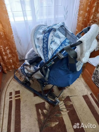 Детские санки коляска бу