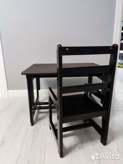 Стол и стул вырастайка массив дерева