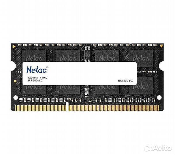 Память оперативная DDR3L SO-dimm 4Gb Netac 1600MHz