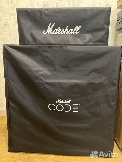Усилитель и кабинет Marshall для электрогитары