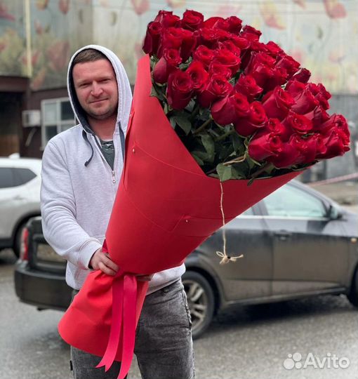 Роза Доставка цветов роз 101 71 51
