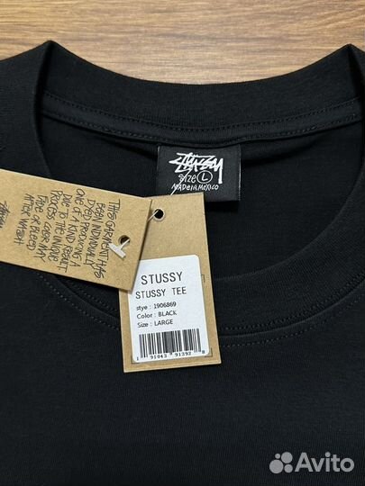 Футболка Stussy Portrait черная S M L XL