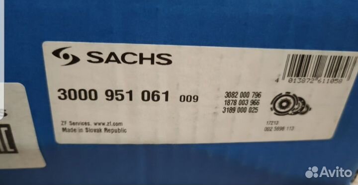 Комплект сцепления Sachs 3000951061 оригинал