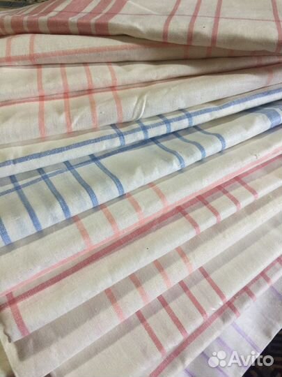 Простыни льняные СССР новые ткань лен