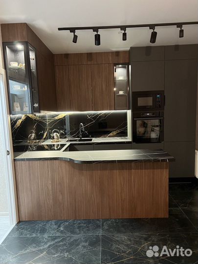 Кухня в стиле IKEA с замером