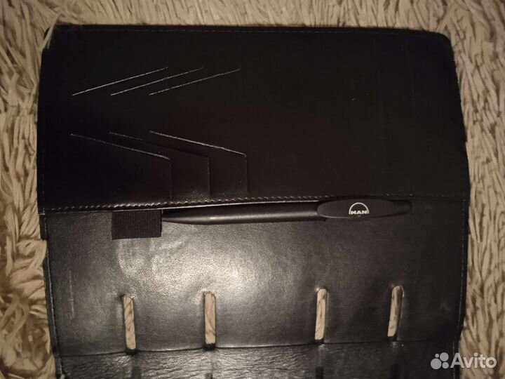 Книга для записей MAN фирменная в нат коже