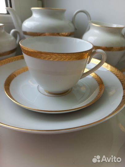 Чайный сервиз лфз золотой узор