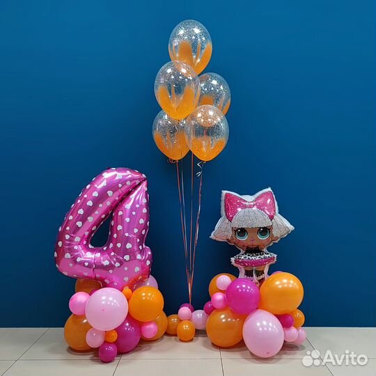 Шары гелиевые,фигуры,цифры,коробка с шарами