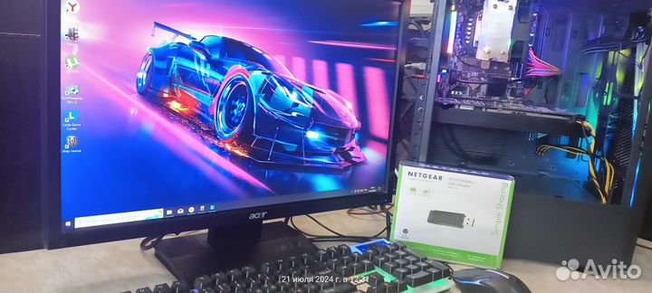 Бюджетный игровой компьютер GTX1060 6GB, монитор