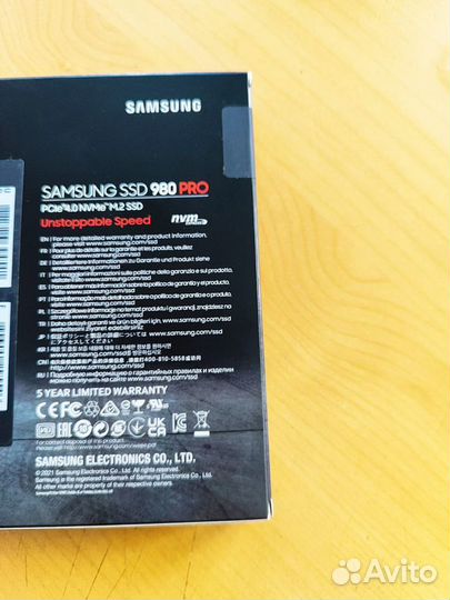 Новый SSD Samsung 980 PRO 1TB