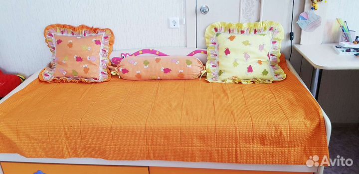 Комплект шторы и покрывало