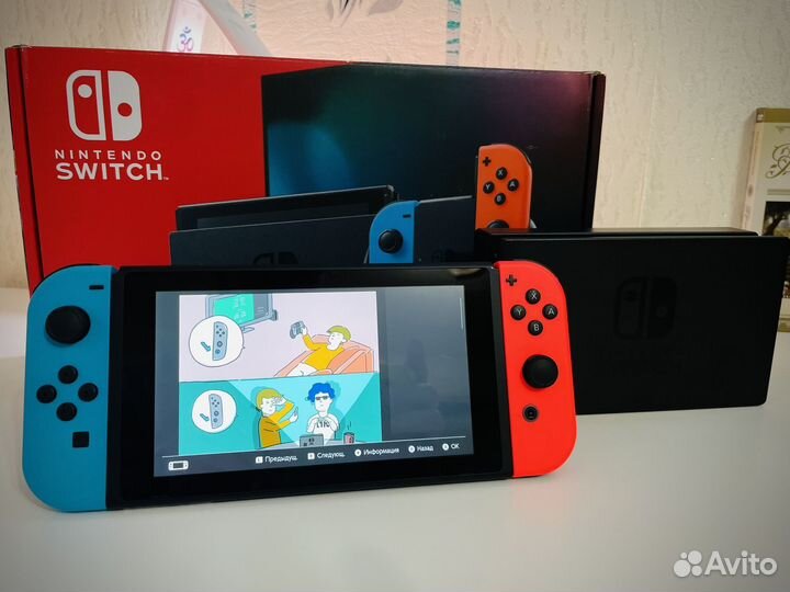 Nintendo Switch Rev. 2 Blue/Red + 31 игра